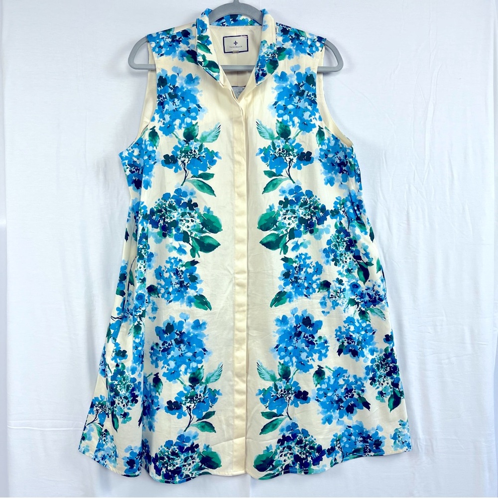 Tuckernuck Blue and green floral dress